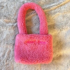 Halsey About-Face Pink Fuzzy Tote Bag